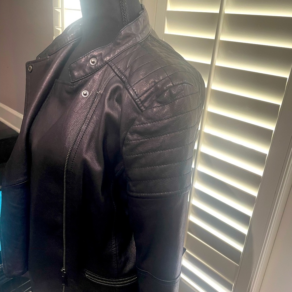 Banana Republic Moto style jacket with zip front.